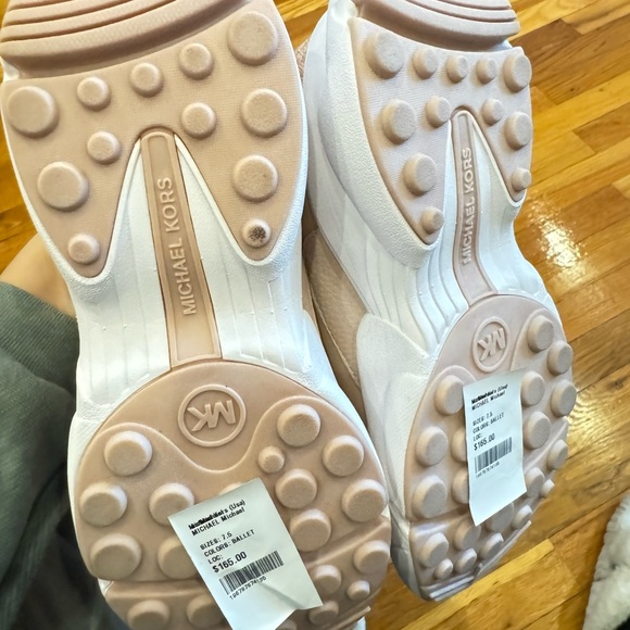 NEW Michael Kors Women's Sneakers MK  Creamy Pink Size 37,5 - Picture 6 of 10